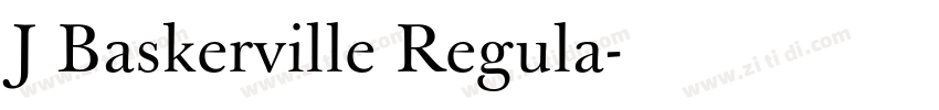 J Baskerville Regula字体转换